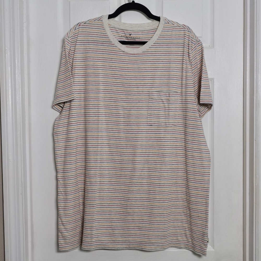 American eagle strip tshirt